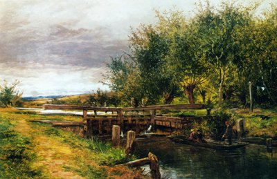 Clive Lock, sur la Tamise, 1873 - Benjamin Williams Leader